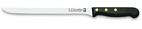 3Claveles POM - Cuchillo jamonero de 24 cm, 9,5 pulgadas