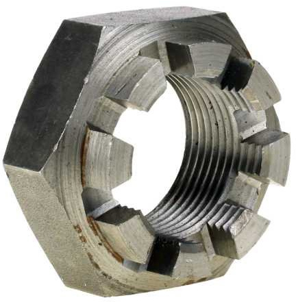 Reidl Kronenmuttern niedrige Form M 20 x 1,5 mm DIN 979 04 Au (Stahl - gedreht) blank 25 Stück