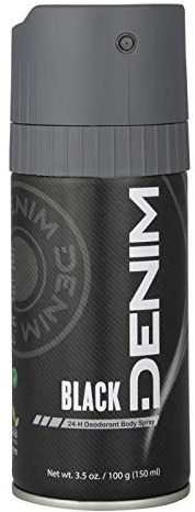 Denim body spray deodorant 24X150ml/5.07 (150 ml/5.07 oz, Black)