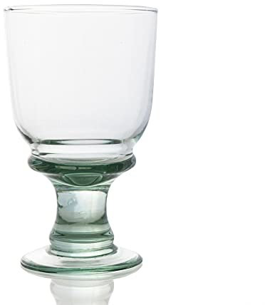 Grehom Recycled Glass Wine Glasses (Set of 2) - Copa (Large); 450ml Stemware