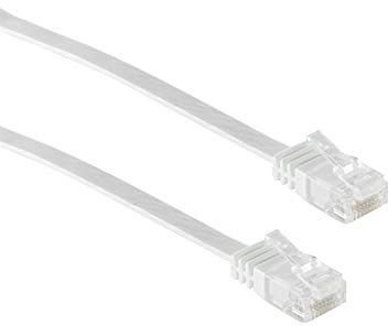 Kabelbude.eu Patchkabel Netzwerkkabel Ethernet LAN Kabel Flach U/UTP Cat.6 Slim 3m RJ45 Stecker