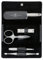 ZWILLING Twinox Maniküre Set 5-tlg. Nagel-Set 5-tlg. Etui Pediküre Pflege Hände Füße Reise Mann Frau Spazzolatoleder schwarz Nagelschere Hautschere Pinzette Nagelfeile Doppelinstrument 97100-004-0