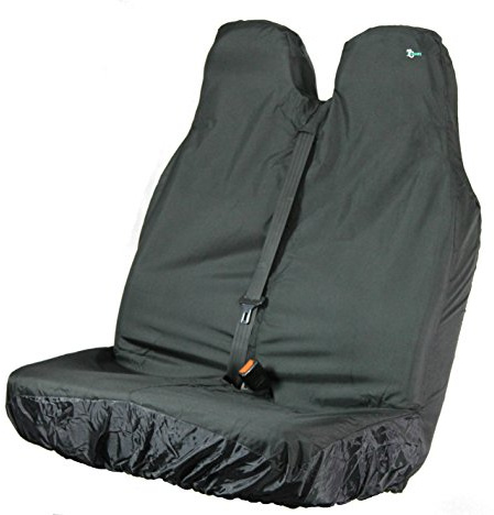 Town and Country Covers Stretch Double Passenger Front Seat Cover - Black,Large