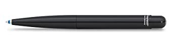 Kaweco LILIPUT Kugelschreiber Schwarz I Exklusiver Kuli für Standard D1 Minen inklusive Retro Metallbox I Metall Aluminium Druckkugelschreiber 9,8 cm