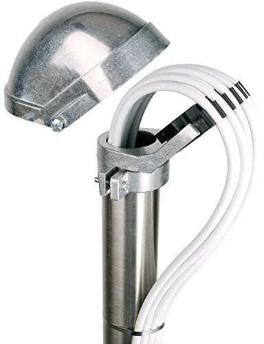 DUR-line Mastkappe Maka 50 ALU - Unverwüstlicher Aluminium-Druckguss - TOP Qualität - mit Kabeleinführung