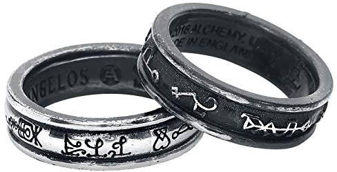 Alchemy England Dämonenengel Ring Paar Archangels Dämonen Verführt Gotisch Schmuck, T