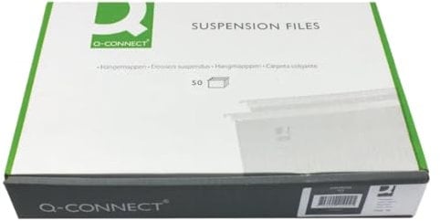 Q-Connect A4 Tabbed Suspension Files (Pack of 50), Green