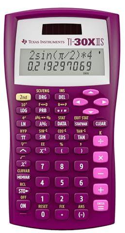 Texas Instruments TI-30XIIS Scientific Calculator, Raspberry Small