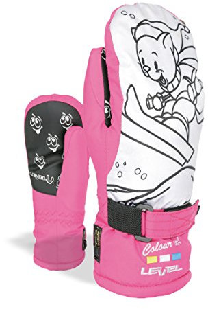 LEVEL Kinder Handschuhe Pop-Art Jr Mitt, Fucsia, 6