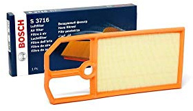 Bosch S3716 Luftfilter für Autos - Ersatzfilter | Reinigt angesaugte Luft von Partikeln - hohe Nass- und Reißfestigkeit
