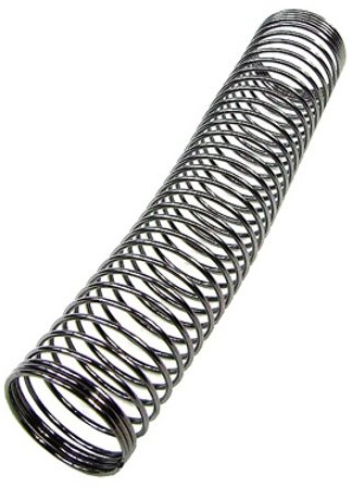 Aquatuning Knickschutzfeder einzeln 16mm (100mm Lang) - black nickel