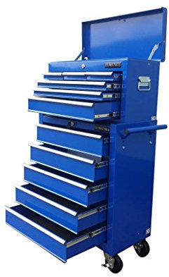 us pro tools 153 BLUE AFFORDABLE TOOL CHEST TOOL CABINET ROLLCAB TOOL BOX ROLLER CAB