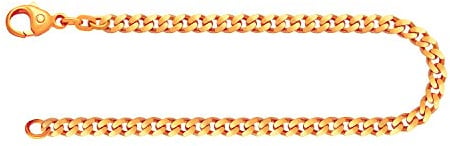 EDELIND Echtgold Armband Herren Damen 333 585 Gelbgold 4.1 mm Bracelet Panzerkette Flach Armkette Gold Goldarmband inkl Schmuck Geschenkbox Made in Germany