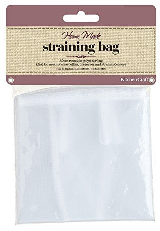 KitchenCraft Home Made Passiersack aus Polyester, 30 cm, Weiß