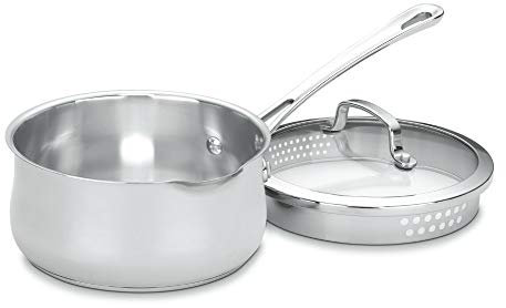 Cuisinart 419-18P 2-Quart Pour Saucepan with Cover Contour Cookware, Stainless Steel