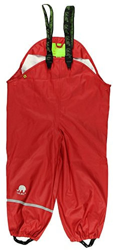 Celavi Baby - Jungen Regen-hose Regenhose, Rot, 120 EU