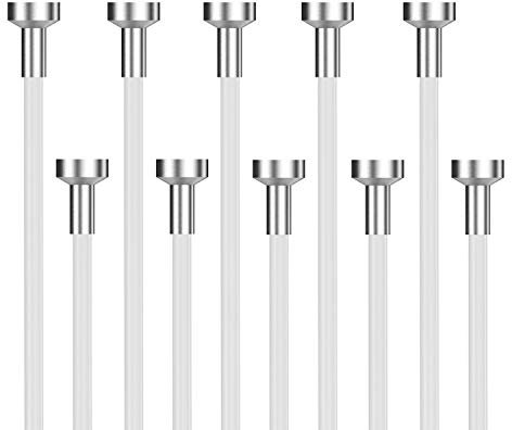 10 Perlonseile 2mm Ø mit Premium-Rundgleiter Länge 1,50m für Galerieschienen - Bilderschienen von Hang-it