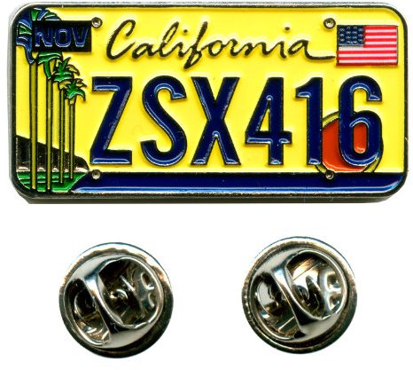 California Kalifornien Sacramento Autokennzeichen USA Badge Pin Anstecker 0642