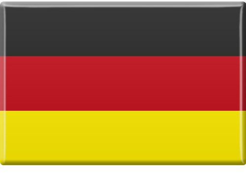 Magnet - Deutschland - Germany - Gr. ca. 8cm x 5,5cm -38938 Länderwappen Flagge