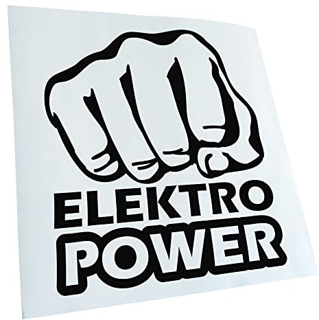 - Autoaufkleber - Elektro Power Faust Schlag Aufkleber für Auto, Laptop, Fahrrad, LKW, Motorrad mehrfarbig JDM Decal Racing