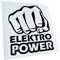 - Autoaufkleber - Elektro Power Faust Schlag Aufkleber für Auto, Laptop, Fahrrad, LKW, Motorrad mehrfarbig JDM Decal Racing