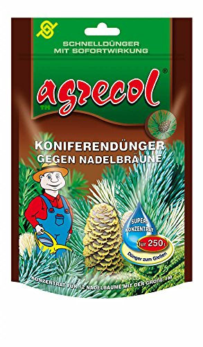 Premium Koniferendünger Zypressen Wacholder Nadelbaumdünger gegen Chlorose (Nadelbräune) mit Schnellwirkung - für 250 l Wasser hochkonzentriert und hochergiebig
