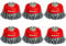 Proteco-Werkzeug® Drahtbürsten Topfbürsten Set 6 tlg für Einhand Winkelschleifer Stahldraht Topfbürste 65 mm gezopfter Stahldraht 0,50 Gewinde M14 x 2,0