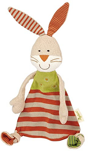 SIGIKID 48921 Schnuffeltuch Hase Green Mädchen und Jungen Babyspielzeug empfohlen ab Geburt mehrfarbig