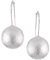 Vinani Damen Ohrringe 925 Silber - Ohrhänger Kugel gebürstet aus 925 Sterling Silber Set für Frauen OHR