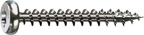 SPAX Universalschraube aus Edelstahl rostfrei A2, 3,0 x 30 mm, 200 Stück, T-STAR plus, Halbrundkopf, Vollgewinde, 4CUT,