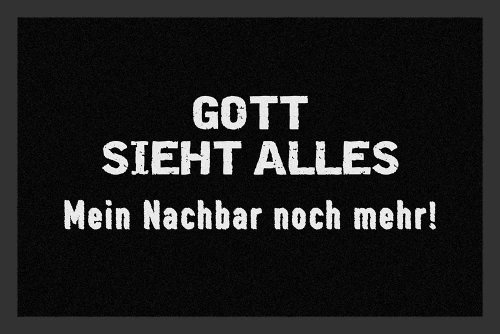 empireposter Gott Sieht Alles - Fussmatte, Größe: 60 x 40 cm, Material Polypropylen