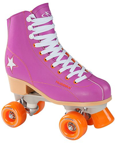 Hudora Disco Rollerskates Unisex Rollschuh, Lila/Orange, 42, 13178