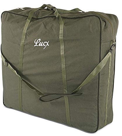 Lucx Tragetasche XL für Angelstühle & Kurze Angelliegen - gepolsterte Chair Bag mit Schultergurt & Tragegriffen, wasserabweisend, 75 x 80 x 25 cm - Transporttasche für Camping & Outdoor