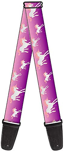 buckle-down Gitarrengurt 34-60 Unicorn Sparkles Purple/Pink