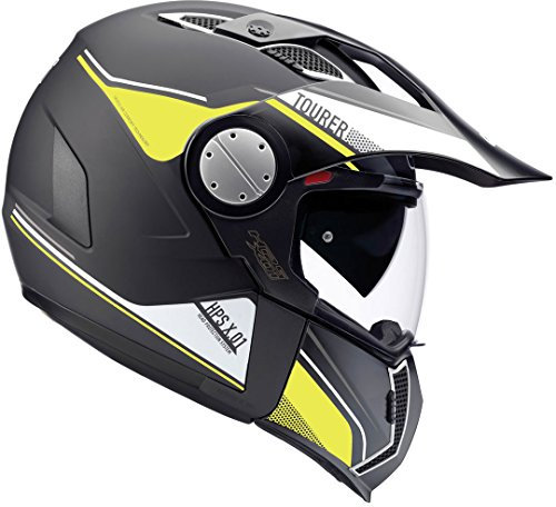 Givi HPS X01D Integral-Helm Tourer, Schwarz Matt/Neon Gelb, XS