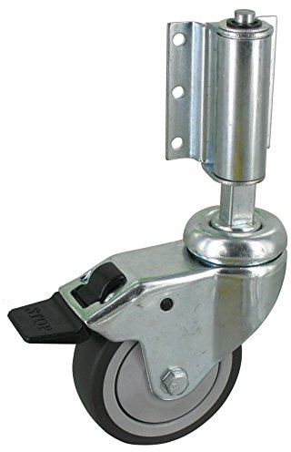 Leiterrolle - Federrolle - Lenkrolle MIT Bremse, Ø75 mm gefedert