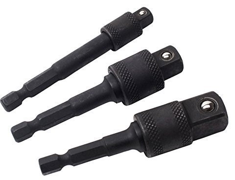 WHB Tools Schlag-Stecknuss-Adapter-Satz 1/4-3/8-1/2 mit Verriegelung 3-teilig