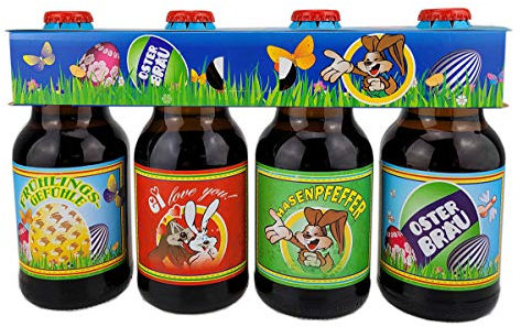 Oster Bier im witzigen Bierschaum Motiv 4er Träger