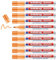 edding 3000 Permanentmarker - hell-orange - 10 Stifte - Rund-Spitze 1,5-3 mm - schnell trocknender Permanent Marker - wasserfest, wischfest - für Karton, Kunststoff, Holz, Metall - Universalmarker