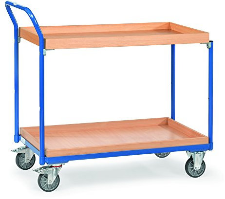 Fetra Transportgeräte mtpfg3762 Wagen Tablett Griff schräger Schneide, 2 mit Bördel 1000 mm x 600 mm Plattform
