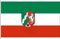 KÖNIGSBANNER NRW Flagge groß 120x200 - Deutschland Flagge NRW - Deutsche Herstellung - Inkl. Fahnen Befestigung für Fahnenmast + 3 Kunststoff-Karabinerhaken