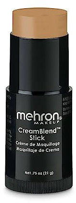 Mehron CreamBlend Stick Makeup .75 oz (Light Khaki) by Mehron