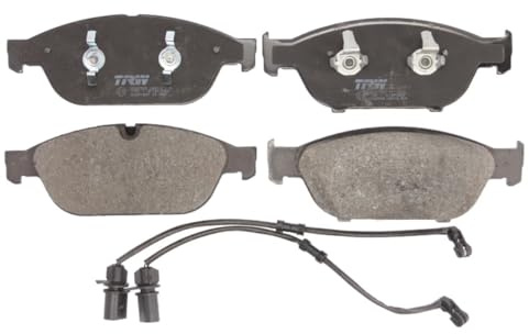 TRW GDB1897 Brake Pad Set of 4 Compatible for Audi A6 / S6 C7 (4G2, 4GC) 2010-2018 Front Axle and Other Vehicles