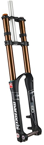 Marzocchi, Forcella Ammortizzata 2015 380 C2R2 Titanium 26-27.5 Tapered, 9151207S, Nero (Black)