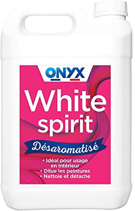 Onyx - White Spirit Désaromatisé - Solvant Diluant Peintures et Vernis - Produit Nettoyant Décapant Peinture - Fabrication Française - 5L