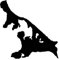 Werbetechnik Sotirios Papoutsis 2X Auto Aufkleber Car Sticker USEDOM Deutschland Insel (ca 11 x 11 cm) (Schwarz)