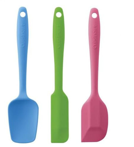 Zeilako CTG-00-S3MS Mini Spatulas (Set of 3), Silicone, Multicolor