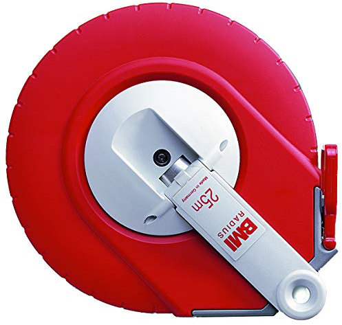 BMI 515231050AF Stahlbandmaß Pontarit mit Teilung in Kapsel Radius, 50 m