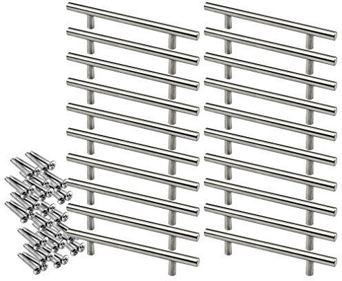 Handgriff T-Form 20 Stück 128 mm für Küchenschrank/Kommode mit Schrauben