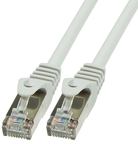 BIGtec LAN Kabel 3m Netzwerkkabel Ethernet Internet Patchkabel CAT.5 grau Gigabit Geschwindigkeit für Netzwerke Modem Router Patchpanel Switch 2 x RJ45 kompatibel zu CAT.6 CAT.6a CAT.7 Stecker